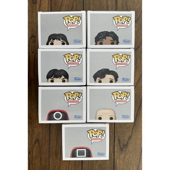Funko Pop Squid Game - Full Set 1221-1226 + Masked Mgr. Exclusive 1231. Set Of 7 - Picture 4 of 4
